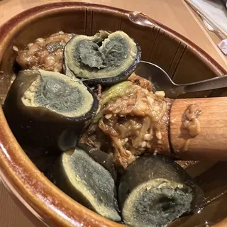 V1 Green Pepper and Eggplant with Century Egg