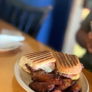 a plate of food on a table