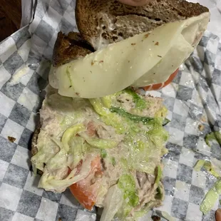 I paid for avocado and they didn't put it, they charged me and the old bread