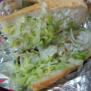 Chicken steak sandwich