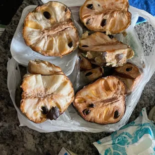 a variety of baked goods