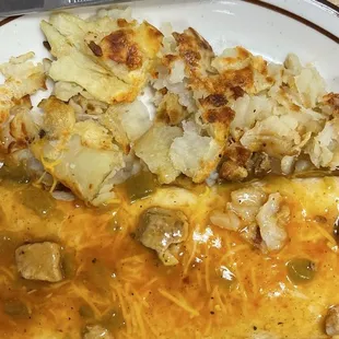 Breakfast burrito with potatoes