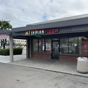 the front of the restaurant