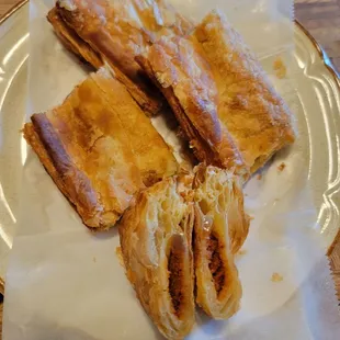 Chefs special Indian Curry Puff Rolls. Delicious. Flaky, moist, creamy and packed with flavor