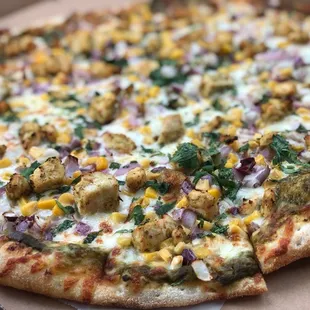 Haryali Chicken Pizza