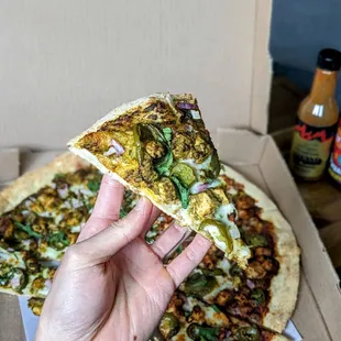 Gongura Chicken Pizza
