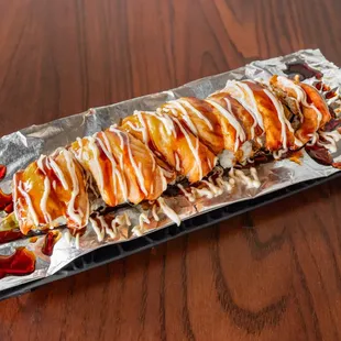 Baked Salmon roll. A very popular item.