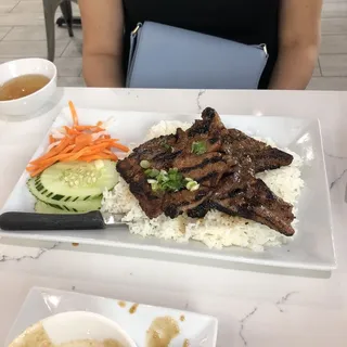 Grilled Pork Chop with Rice