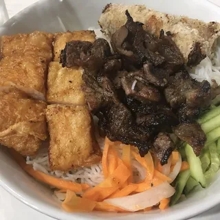 Grilled Pork and Egg Rolls with Rice