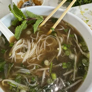 Sliced Rare Steak Pho