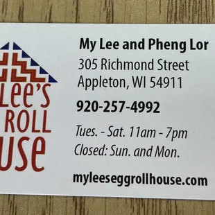 business card