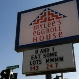 Sign outside of the store.