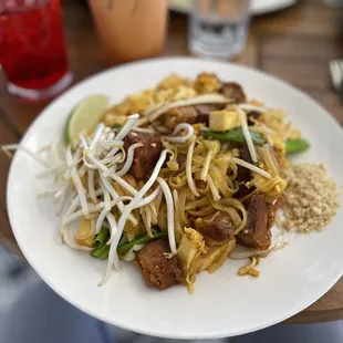 My Pad Thai with Crispy Pork. Bomb!