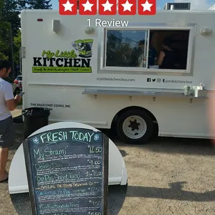 Food truck with a delicious menu of choices!