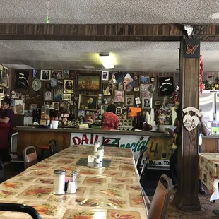 the inside of the restaurant