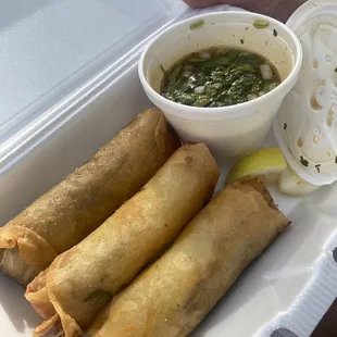 Birria lumpia