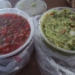 Delicious fresh salsa and guacamole made daily