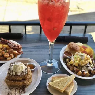 Mimosa, French toast