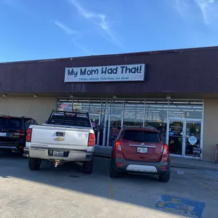 Out front Store sign.