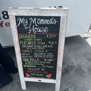 Menu- Check their FB for weekly specials