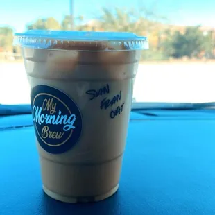 a cup of iced coffee