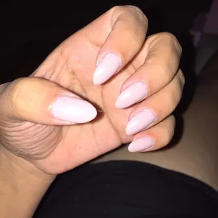 Gel mani natural nails