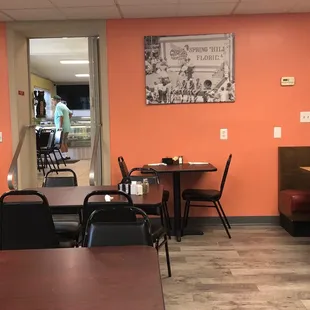 Front room with historical pictures - April 2022