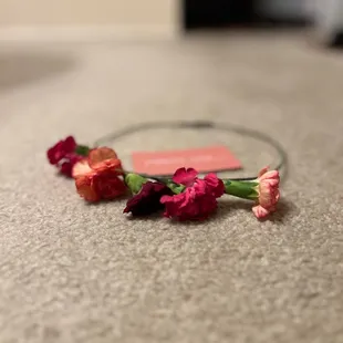 Soft opening floral headwear