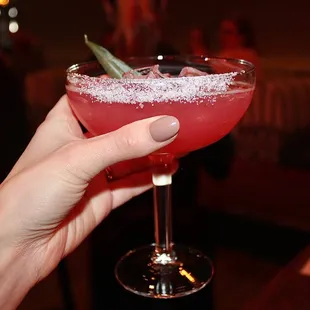 The hibiscus gave the marg a nice lemony, cranberry tartness.