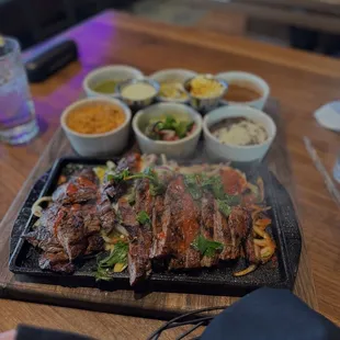 Steak fajitas