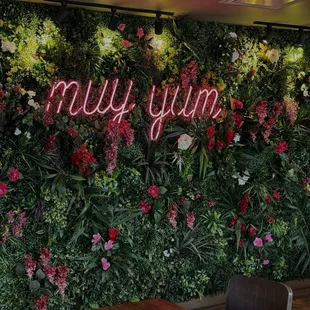 The wall is beautiful