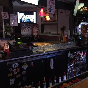 The inside of the bar