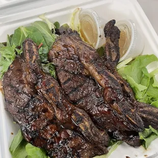 Kalbi Plate w/ all salad
