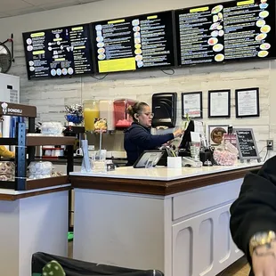 Counter where you place your order