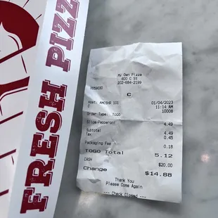 The box is 18 cents.