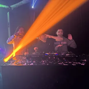 Lights, lasers, confetti canon, sound - sensory overload.