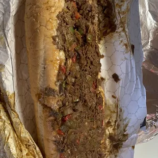 Whole Deluxe Cheesesteak Sandwich