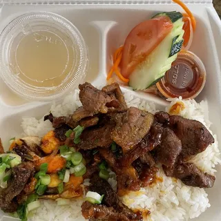 #23A. Charbroiled Pork Rice and Grilled Shrimp