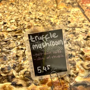 Truffle Oil &amp; Mushroom Pizza