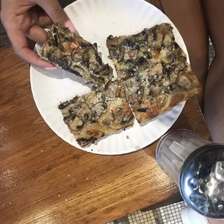 Truffle Oil and Mushroom Pizza