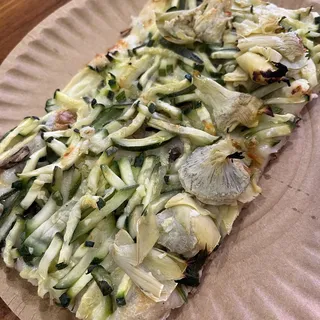 Zucchini Artichoke Pizza