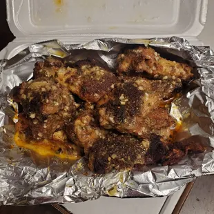 Garlic parm wings