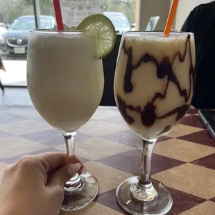 Brazilian limonada and fusion piña colada