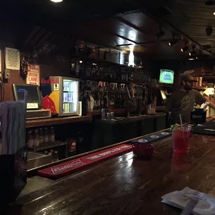 Chuck Nash plays Tuesday night and is amazing on the guitar. 2 dollar wells and fireball! Can't beat it.