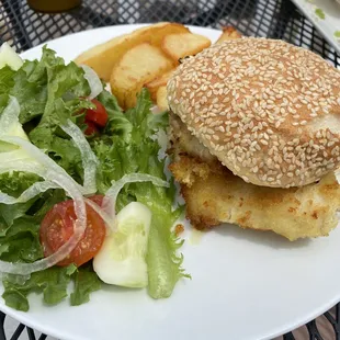 Fish sandwich - nothing came on it, which was great, could taste the quality of the fish. Simple is so good.