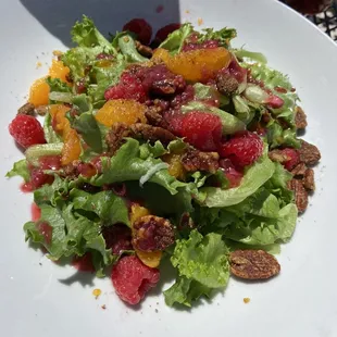 Raspberry &amp; Mandarin orange salad