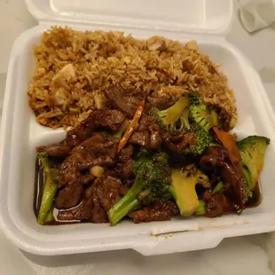 Beef and Broccoli combo