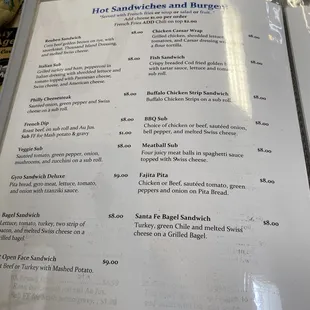 Huge menu 8