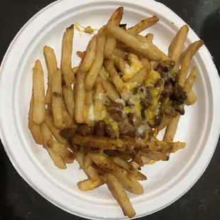 The $8 chili fries from the UFC fight menu. Hardly any chili.