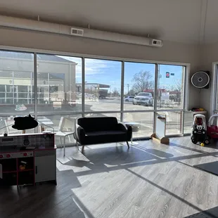 a view of a parking lot